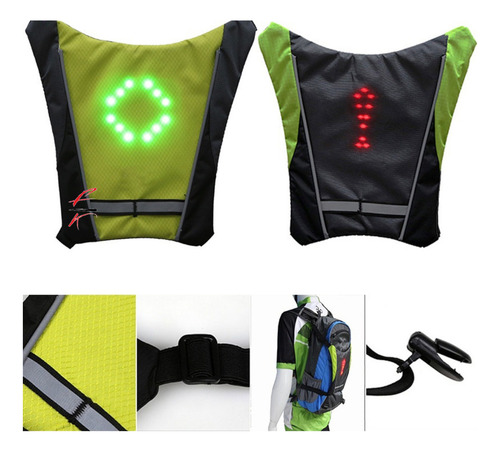 Bh Compatible Chaleco, Mochila Para Ciclismo, Señalización