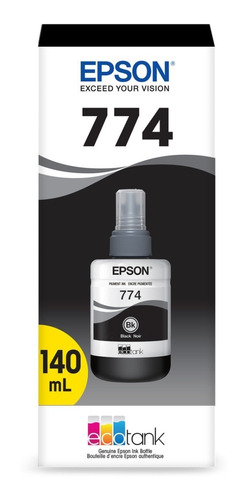 Botella Tinta 774 Epson 140ml Negra M100/105/200 205 Origina