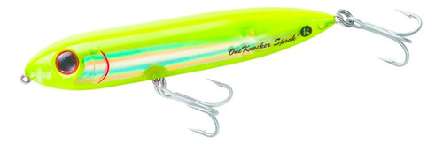 Isca Artificial Heddon One Knocker Spook Chartreuse Cor Verde