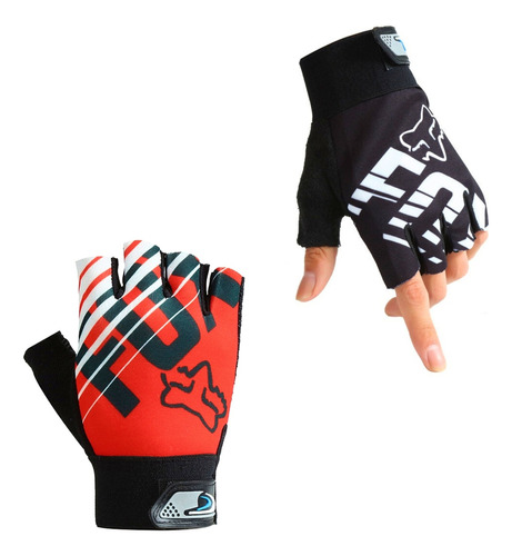 Guantes Deportivos Medio Dedo Para Gimnasio Bici Talla Unica