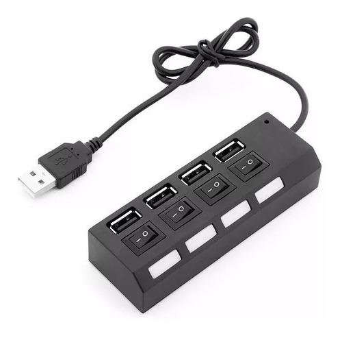 Hub Usb 4 Multi Puertos Usb 2.0 Notebook Pc Cqt-h010