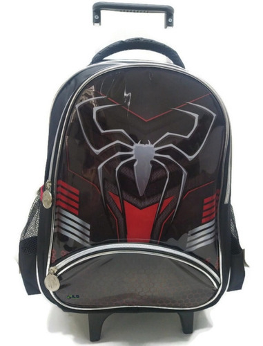 Mochila escolar Denlex DL1368 cor preto  design spiderman 30L