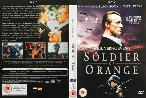 Eric Oficial De La Reina( Soldier Of Orange) 2a Guerra - Dvd