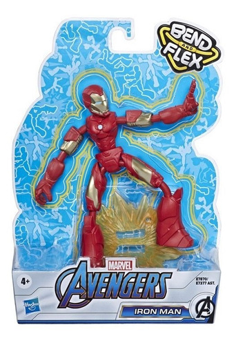 Boneco Marvel - Homem De Ferro Bend And Flex - Hasbro E7377