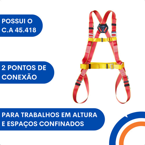 Cinto Paraquedista Pl 1070 A Cinturão De Segurança 2 Pontos