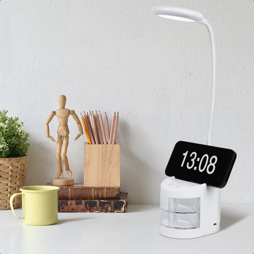 Lámpara De Escritorio Atenuable A 3 Toques Touch Carga Usb