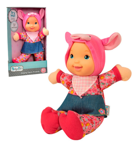 Muñeca Baby´s First Amigos Animales 34 Cm - Cerdo