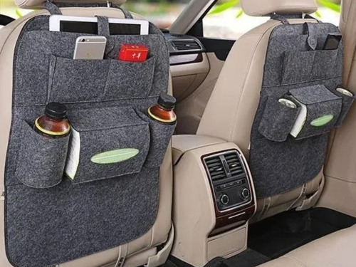 Imagen 2 de 6 de Protector Y Organizador De Asiento De Auto. Pack 2.