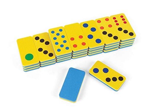 Eta Hand2mind Gigante De Espuma Domino Set (conjunto De 28)