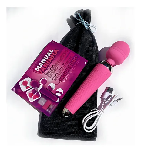 Vibrador Strong Magic Wand, punto G, clítoris, vagina rosa, masajeador de cítricos, varita mágica, batería USB portátil
