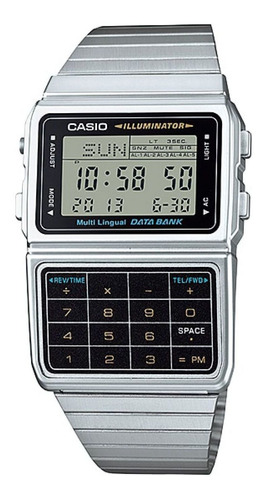 Reloj Casio Dbc-611-1 Plateado Unisex