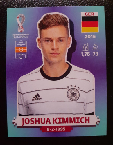 Figurita Mundial Qatar 2022 Azul Europea Joshua Kimmich