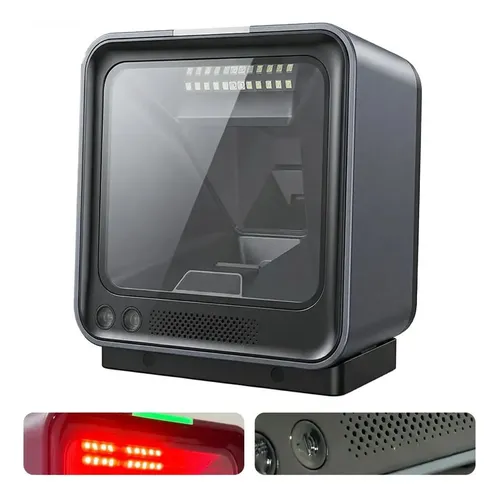 Scanner Leitor De Mesa Fixo Automático Com Fio Usb Para Caix
