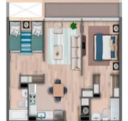 Departamento En Venta De 2 Dorm. En San Pedro De La Paz