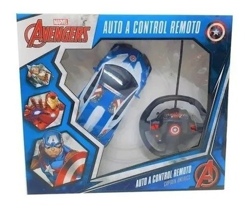 Auto Radio Control Volante Avengers Marvel Dc Batman Luz Mca
