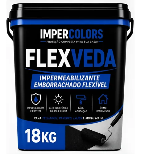Tinta Emborrachada 18kg Anti Infiltraco Protege 100