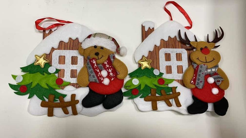 Imagem 2 de 2 de Kit 2pcs Enfeites De Natal Lindoooo