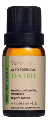  Óleo Essencial P/ Acne Pele Oleosa Melaleuca 10ml Via Aroma