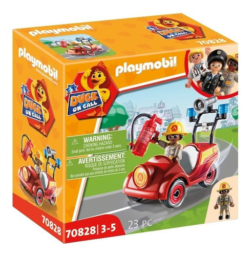 Figura Armable Playmobil Duck On Call Mini Coche De Bomberos Cantidad de piezas 23