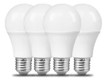 Comprar Lampara Luz Led Rosca Comun E27 12w 6000k 3500k 220v Pack X4 Luz Blanco frío
