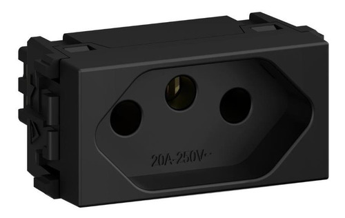 Imagem 1 de 5 de Refinatto Modulo Tomada 2p T 20a 250v Preto13799424