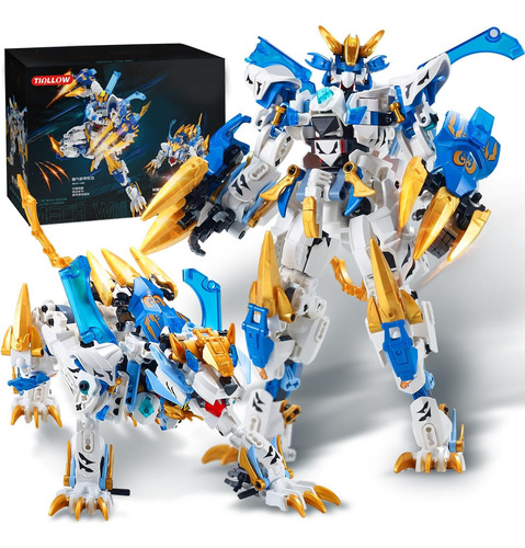 Conjunto De Brinquedos Tiallow Mecha Building Blocks 2 Em 1