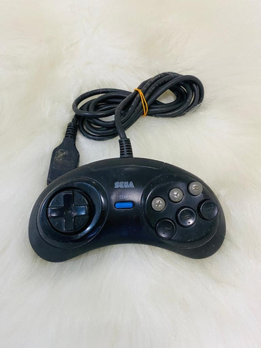 Joystick Mega Drive de 6 botones de Sega, color negro