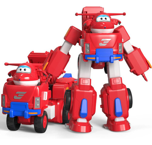 Super Wings Jett - Traje De Robot, Figura De Escala