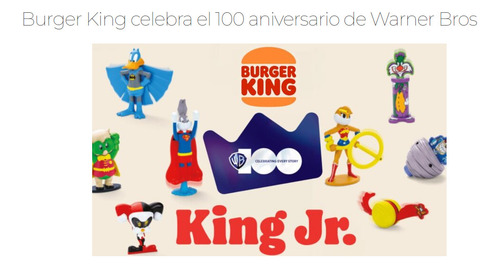 Coleccion Muñecos Warner Bros Burger King Looney Tunes 2023