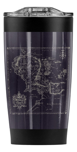 Vaso De Acero Inoxidable The Lord Of The Rings Map Of Middl.