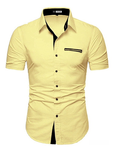 Camisa Juan Manga Corta Bitono Para Hombre