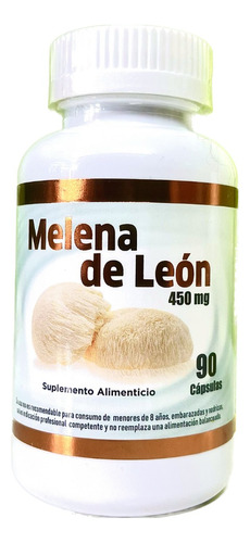 Melena De León 450mg 90 Caps/ Memoria Y Concentración