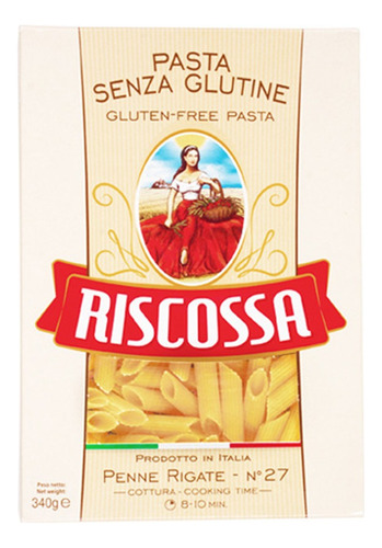 Pasta Senza Glutine Riscossa Penne Rigate 340g