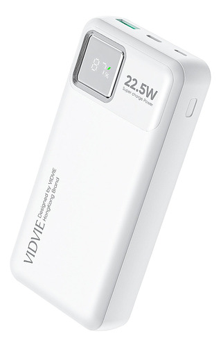 Power Bank Carga Super Rápida 4.0 Pb768 Portátil 20000mah Color Blanco