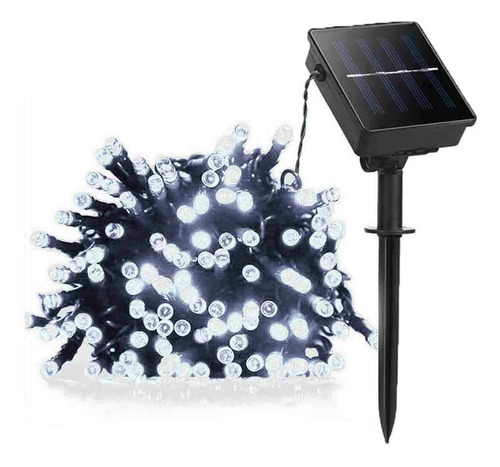 Cadena 100 Luz Led Solar Alimentada Energia Para Navidad 39