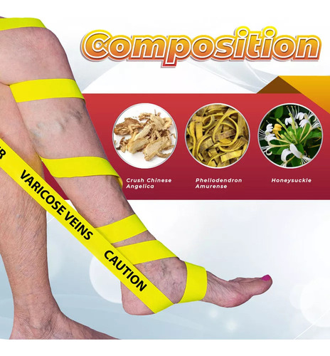 3×parche Para Varices, Promueve La Circulación Sanguínea.