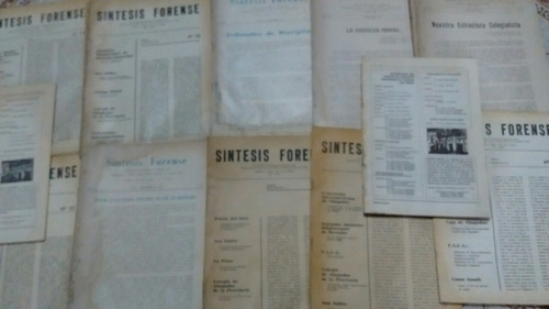 13 Revistas Retro De Síntesis Forense. Desde 1967 + Regalo!