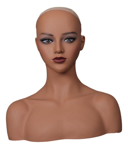Cabeza De Maniquí Femenina Realista, Soporte De Exhibición