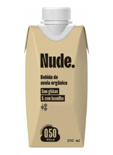 Kit 2 Leite Vegetal De Aveia Orgânico Baunilha Nude 200ml