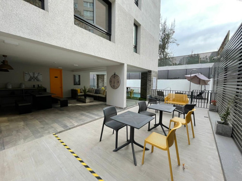 Arriendo Moderno Departamento 1d+1b Los Aliagas 5500 Ñuñoa