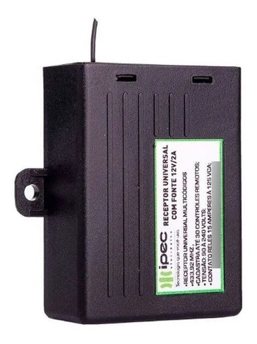 Receptor Universal Com Fonte 2a 433,92 Mhz 1 E 2 Canais Ipec