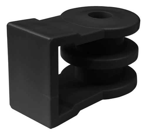 100 Roldana Isolador Cabo Fio Fibra Esticador Preto