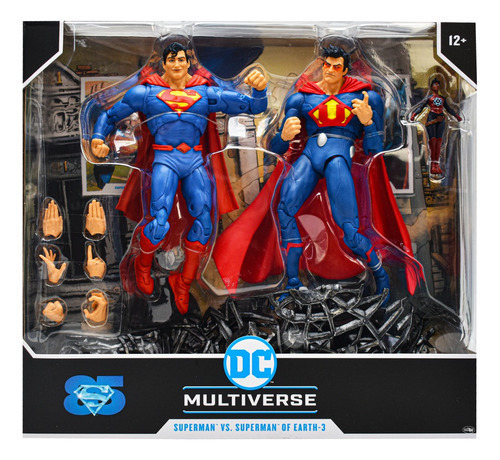 Dc Multiverse Superman Vs Superman Earth 3 Set Mcfarlane