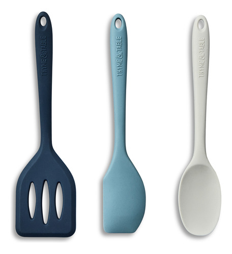 Thyme & Table Juego De Utensilios De Silicona De 3 Piezas
