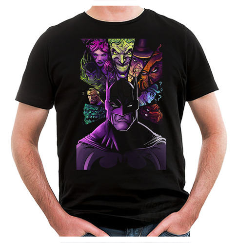 Remera Batman 07 (negra:) Ideas Mvd