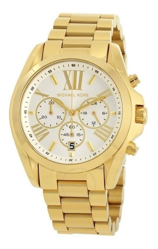 Relógio Michael Kors Mk6266 Bradshaw Completo Dourado