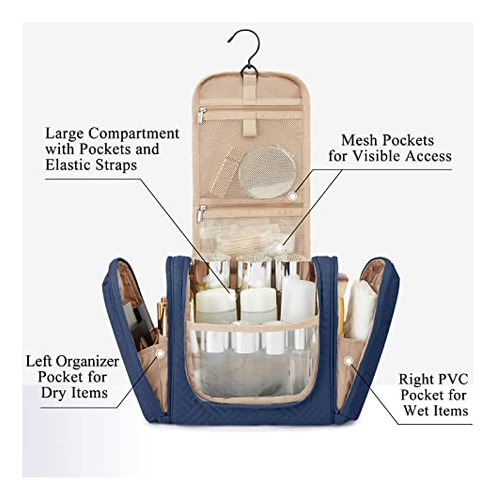Neceser Organizador De Viaje Impermeable Con Gancho