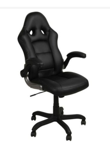 Silla De Escritorio Presidencial Negra Pc Senna Con Brazos