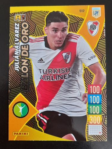 Julián Álvarez Balon De Oro Carta Adrenalyn Futbol Arg. 2022