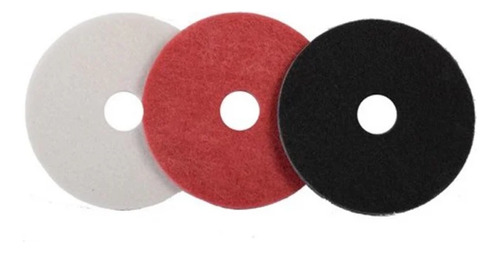 Disco Limpieza Pad 17 Pulgadas Caja 5 Unid Blanco/negro/rojo